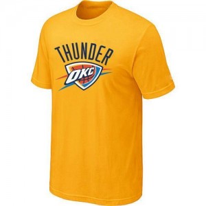 Oklahoma City Thunder Big & Tall Tee-Shirt d'équipe de NBA - Jaune pour Homme