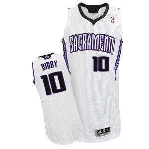 Maillot NBA Authentic Mike Bibby #10 Sacramento Kings Home Blanc - Homme