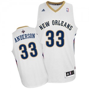 Maillot NBA New Orleans Pelicans #33 Ryan Anderson Blanc Adidas Swingman Home - Homme