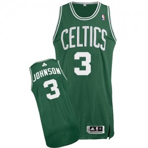 Maillot Authentic Boston Celtics NBA Road Vert (No Blanc) - #3 Dennis Johnson - Homme