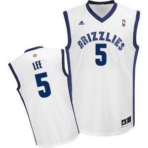Memphis Grizzlies #5 Adidas Home Blanc Swingman Maillot d'équipe de NBA Le meilleur cadeau - Courtney Lee pour Homme