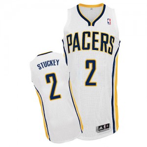 Maillot Authentic Indiana Pacers NBA Home Blanc - #2 Rodney Stuckey - Homme