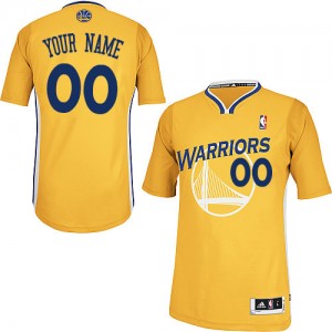 Maillot Golden State Warriors NBA Alternate Or - Personnalisé Authentic - Homme
