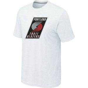 T-shirt principal de logo Portland Trail Blazers NBA Big & Tall Blanc - Homme