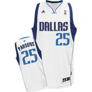 Maillot Swingman Dallas Mavericks NBA Home Blanc - #25 Chandler Parsons - Homme