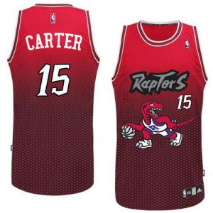 Maillot NBA Toronto Raptors #15 Vince Carter Rouge Adidas Swingman Resonate Fashion - Homme