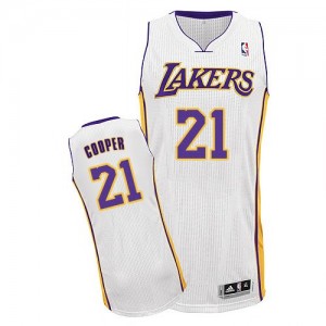 Maillot Authentic Los Angeles Lakers NBA Alternate Blanc - #21 Michael Cooper - Homme