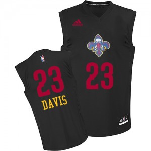 Maillot Adidas Noir New Fashion Authentic New Orleans Pelicans - Anthony Davis #23 - Homme