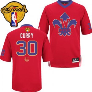 Maillot Swingman Golden State Warriors NBA 2014 All Star 2015 The Finals Patch Rouge - #30 Stephen Curry - Homme