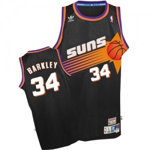 Maillot Swingman Phoenix Suns NBA Throwback Noir - #34 Charles Barkley - Homme