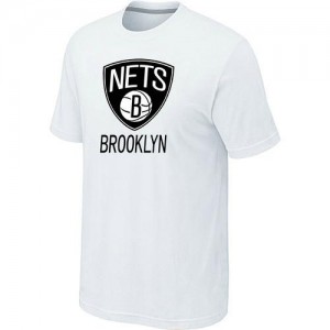 Tee-Shirt NBA Blanc Brooklyn Nets Big & Tall Homme