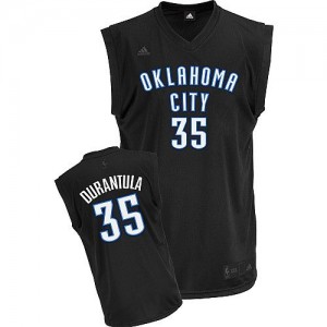 Oklahoma City Thunder #35 Adidas Durantula Fashion Noir Swingman Maillot d'équipe de NBA préférentiel - Kevin Durant pour Homme