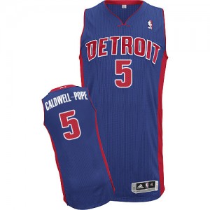 Maillot Authentic Detroit Pistons NBA Road Bleu royal - #5 Kentavious Caldwell-Pope - Homme