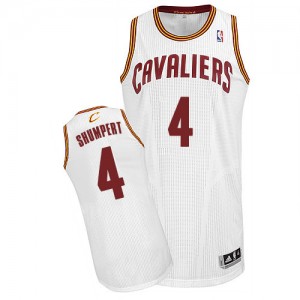 Cleveland Cavaliers #4 Adidas Home Blanc Authentic Maillot d'équipe de NBA à vendre - Iman Shumpert pour Homme