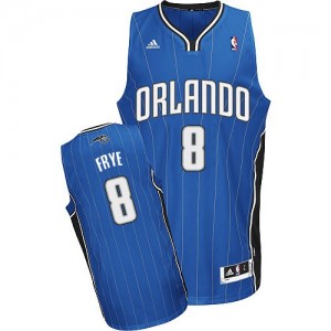 Maillot NBA Orlando Magic #8 Channing Frye Bleu royal Adidas Swingman Road - Homme