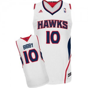 Atlanta Hawks #10 Adidas Home Blanc Swingman Maillot d'équipe de NBA Soldes discount - Mike Bibby pour Homme