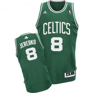Boston Celtics Jonas Jerebko #8 Road Swingman Maillot d'équipe de NBA - Vert (No Blanc) pour Homme