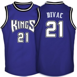 Maillot NBA Authentic Vlade Divac #21 Sacramento Kings Throwback Violet - Homme