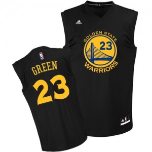 Maillot Adidas Noir Fashion Authentic Golden State Warriors - Draymond Green #23 - Homme