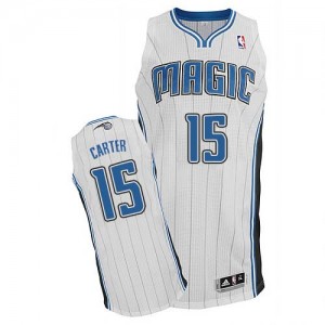 Maillot NBA Blanc Vince Carter #15 Orlando Magic Home Authentic Homme Adidas