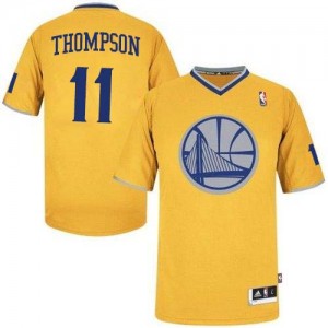 Maillot Authentic Golden State Warriors NBA 2013 Christmas Day Or - #11 Klay Thompson - Homme
