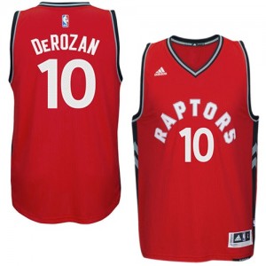 Toronto Raptors DeMar DeRozan #10 climacool Authentic Maillot d'équipe de NBA - Rouge pour Homme