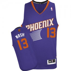 Phoenix Suns Steve Nash #13 Road Swingman Maillot d'équipe de NBA - Violet pour Femme