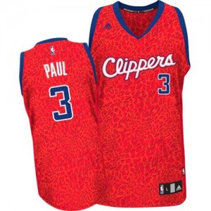 Los Angeles Clippers Chris Paul #3 Crazy Light Authentic Maillot d'équipe de NBA - Rouge pour Homme