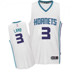 Maillot Authentic Charlotte Hornets NBA Home Blanc - #3 Jeremy Lamb - Homme