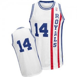 Sacramento Kings Oscar Robertson #14 Throwback Authentic Maillot d'équipe de NBA - Blanc pour Homme