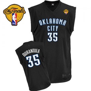 Maillot Authentic Oklahoma City Thunder NBA Durantula Fashion Finals Patch Noir - #35 Kevin Durant - Homme