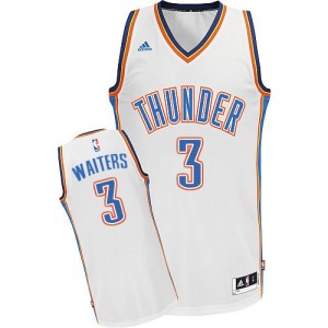 Maillot NBA Oklahoma City Thunder #3 Dion Waiters Blanc Adidas Swingman Home - Homme