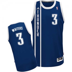 Maillot NBA Oklahoma City Thunder #3 Dion Waiters Bleu marin Adidas Swingman Alternate - Homme