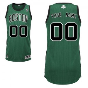 Maillot Boston Celtics NBA Alternate Vert (No. noir) - Personnalisé Authentic - Homme