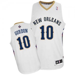 Maillot NBA Authentic Eric Gordon #10 New Orleans Pelicans Home Blanc - Homme