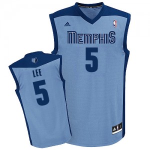 Maillot Adidas Bleu clair Alternate Swingman Memphis Grizzlies - Courtney Lee #5 - Homme