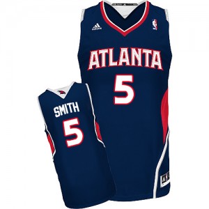 Maillot Adidas Bleu marin Road Swingman Atlanta Hawks - Josh Smith #5 - Homme