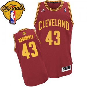 Maillot NBA Swingman Brad Daugherty #43 Cleveland Cavaliers Road 2015 The Finals Patch Vin Rouge - Homme