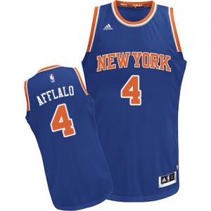 New York Knicks #4 Adidas Road Bleu royal Swingman Maillot d'équipe de NBA 100% authentique - Arron Afflalo pour Enfants