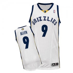 Maillot NBA Blanc Tony Allen #9 Memphis Grizzlies Home Authentic Homme Adidas