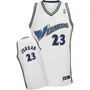 Washington Wizards #23 Adidas Blanc Swingman Maillot d'équipe de NBA préférentiel - Michael Jordan pour Homme