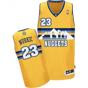 Maillot Adidas Or Alternate Authentic Denver Nuggets - Jusuf Nurkic #23 - Homme
