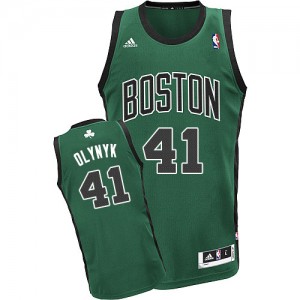 Maillot NBA Vert (No. noir) Kelly Olynyk #41 Boston Celtics Alternate Swingman Homme Adidas