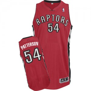 Maillot Adidas Rouge Road Authentic Toronto Raptors - Patrick Patterson #54 - Homme