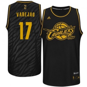 Maillot Adidas Noir Precious Metals Fashion Authentic Cleveland Cavaliers - Anderson Varejao #17 - Homme
