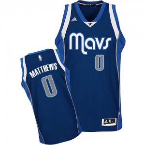 Maillot Swingman Dallas Mavericks NBA Alternate Bleu marin - #0 Wesley Matthews - Enfants