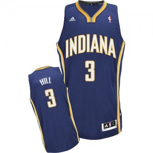 Maillot Adidas Bleu marin Road Swingman Indiana Pacers - George Hill #3 - Homme
