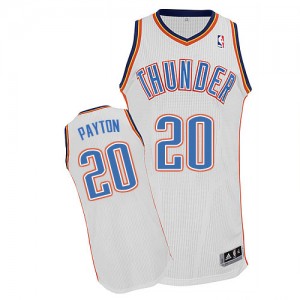 Maillot NBA Blanc Gary Payton #20 Oklahoma City Thunder Home Authentic Homme Adidas