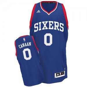 Philadelphia 76ers Isaiah Canaan #0 Alternate Swingman Maillot d'équipe de NBA - Bleu royal pour Homme