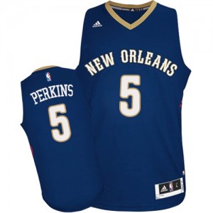 Maillot NBA Swingman Kendrick Perkins #5 New Orleans Pelicans Road Bleu marin - Homme